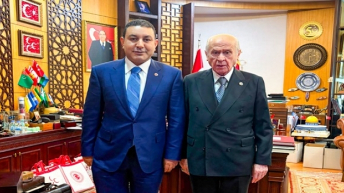 BAŞKAN ÖZYAVUZ DEVLET BAHÇELİ’Yİ ZİYARET ETTİ