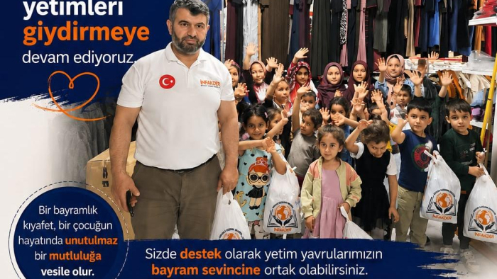 İNFAKDER’DEN BAYRAM ÖNCESİ ANLAMLI DESTEK: İHTİYAÇ SAHİBİ ÇOCUKLAR GİYDİRİLİYOR