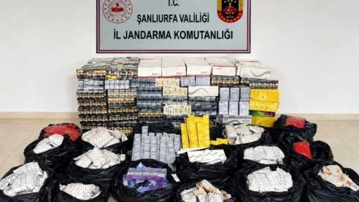 Jandarmadan Şanlıurfa'da kaçak tütün operasyonu