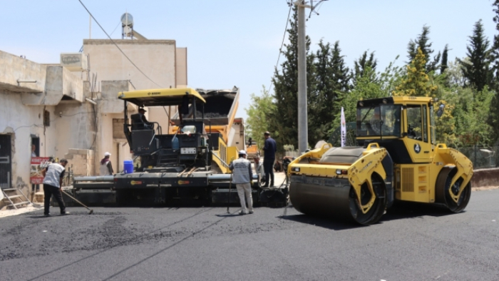 Büyükşehir, Kısas-Yardımcı Yolunda Asfalt Serimine Başladı