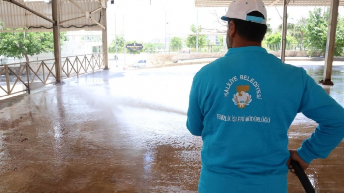 Haliliye'de Bayram sonrası kapsamlı temizlik