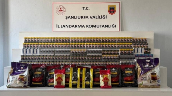 Şanlıurfa'da kaçak sigara ve çay operasyonu: 11 şüpheliye işlem